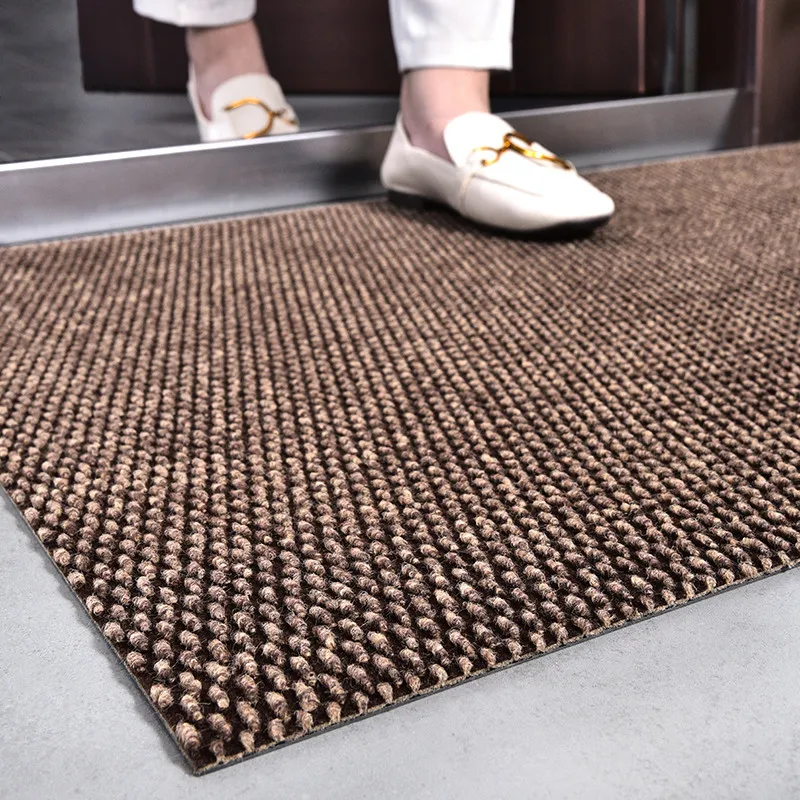 Cut Freely Doormat for Mall Entrance Door Mats Outdoor Indoor Dirt Trapper Scrape Mat Hallway Kitchen Rug Anti Slip Floor Mats