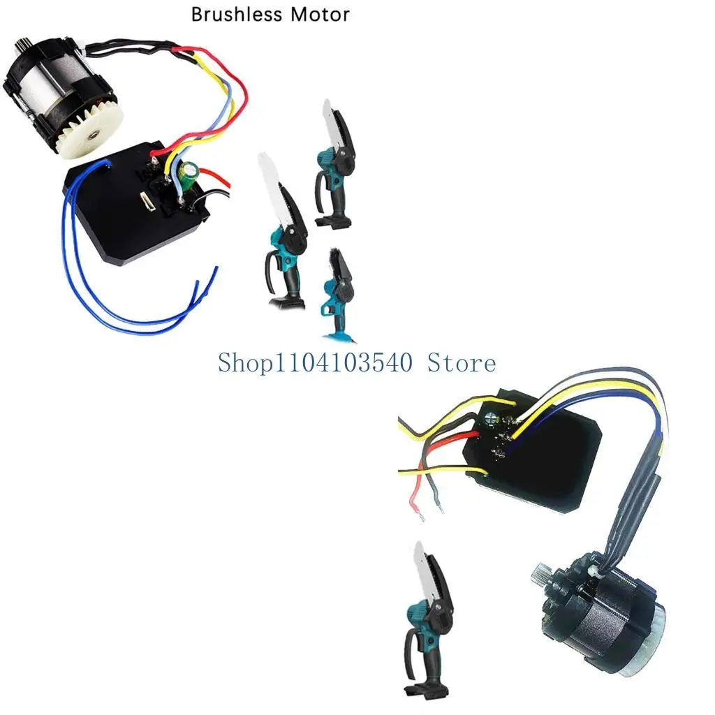 02DC Mini Cordless Chainsaws Motor Assembly with Brush Less Drive for Repair