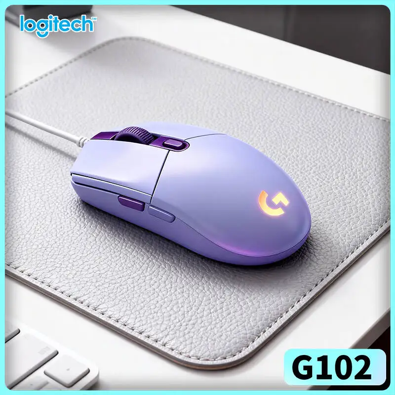 

Logitech G102 Gaming Mouse, HERO Sensor Technology, 1000Hz Polling, Comfort Grip for Long Sessions