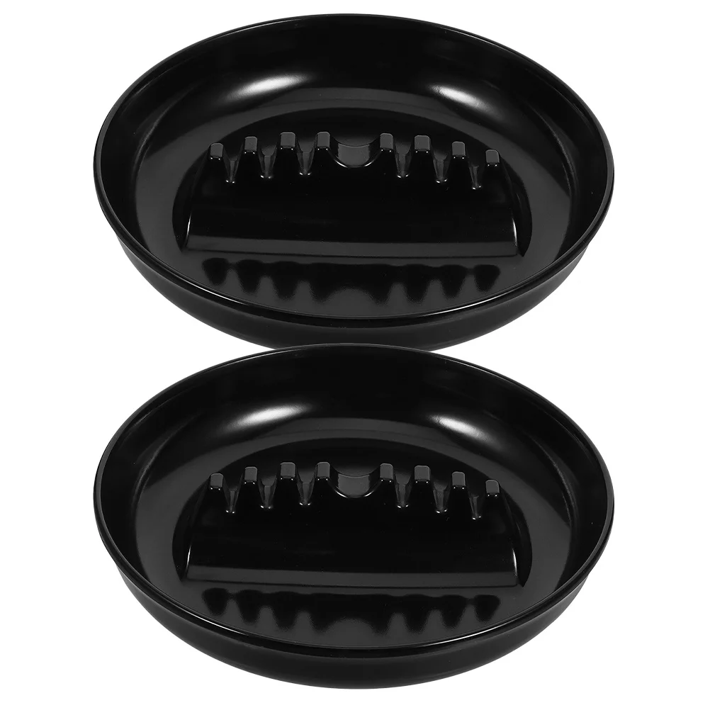 

2pcs Round 7-Slot Plastic For Car Home Travel Use Durable Portable Automotive Ash Tray Holder Cigar Ashtray Multifunctional Home