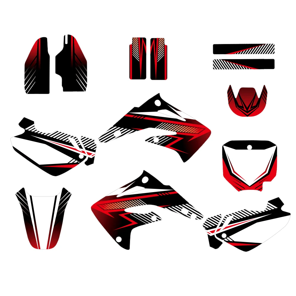 Fit For CR 85 CR85 2003-2012 2011 2010 2009 2008 2007 2006 2005 Motocross Personalized Graphic Background Decal Sticker Kit