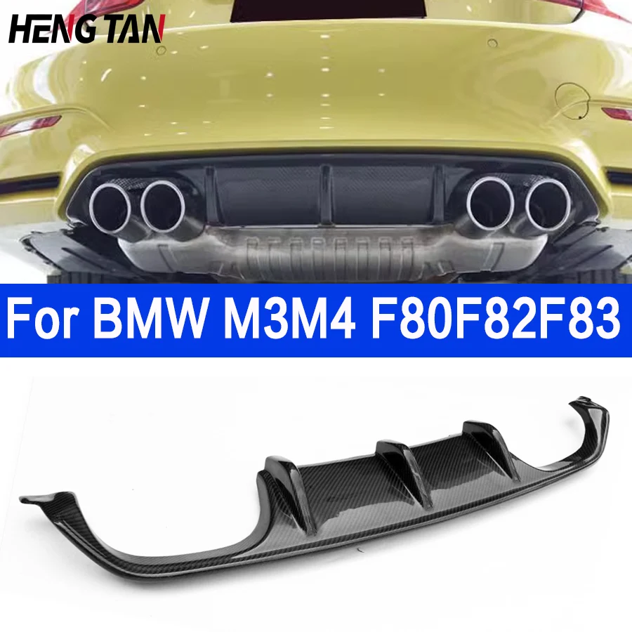 

High quality Carbon Fiber Rear Lip Diffuser For BMW M3 M4 Series F80 F82 F83 2014-2020 MP Style Back Bumper Spoiler Separator