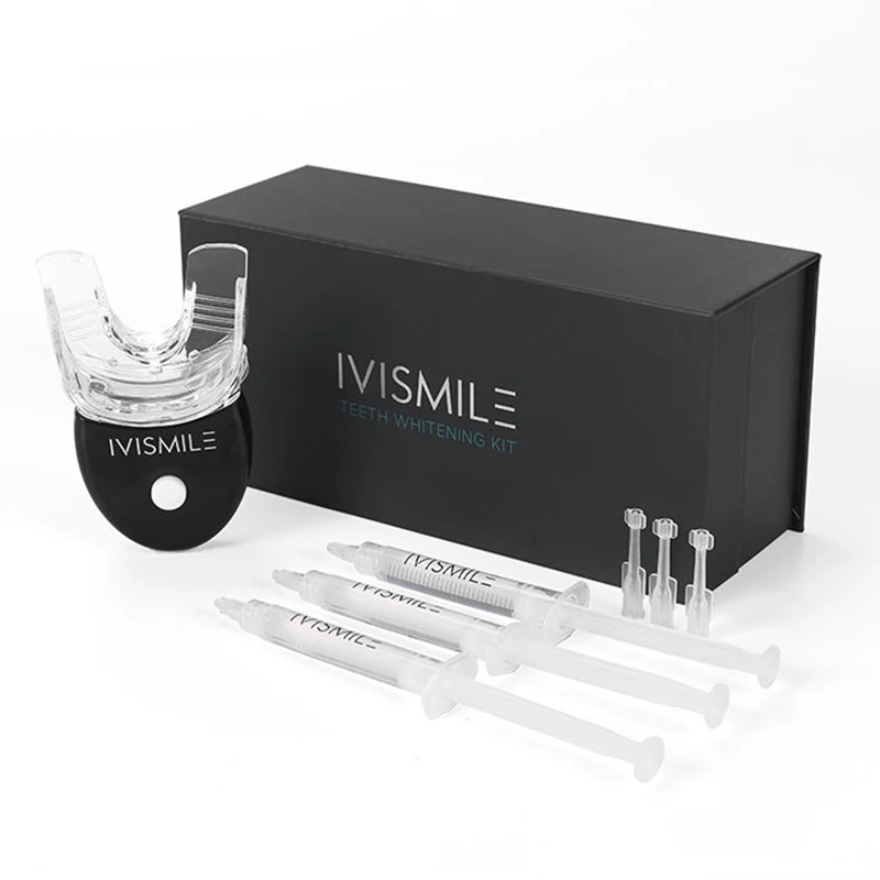 New 5 LED Teeth Whitening Kit Professional Peroxide 35%CP Dental Mint Flavor Gel Bleaching No Acidity Safety Stone Teeth Oral