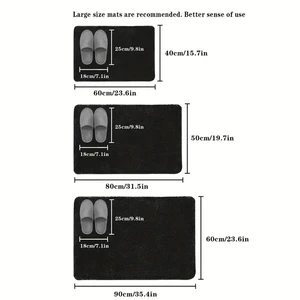 3D antiderrapante banheiro esteira, absorvente capacho, cobblestone gravado tapete, porta tapetes, máquina lavável, secagem rápida 8 principais vendas tapete secante - №8