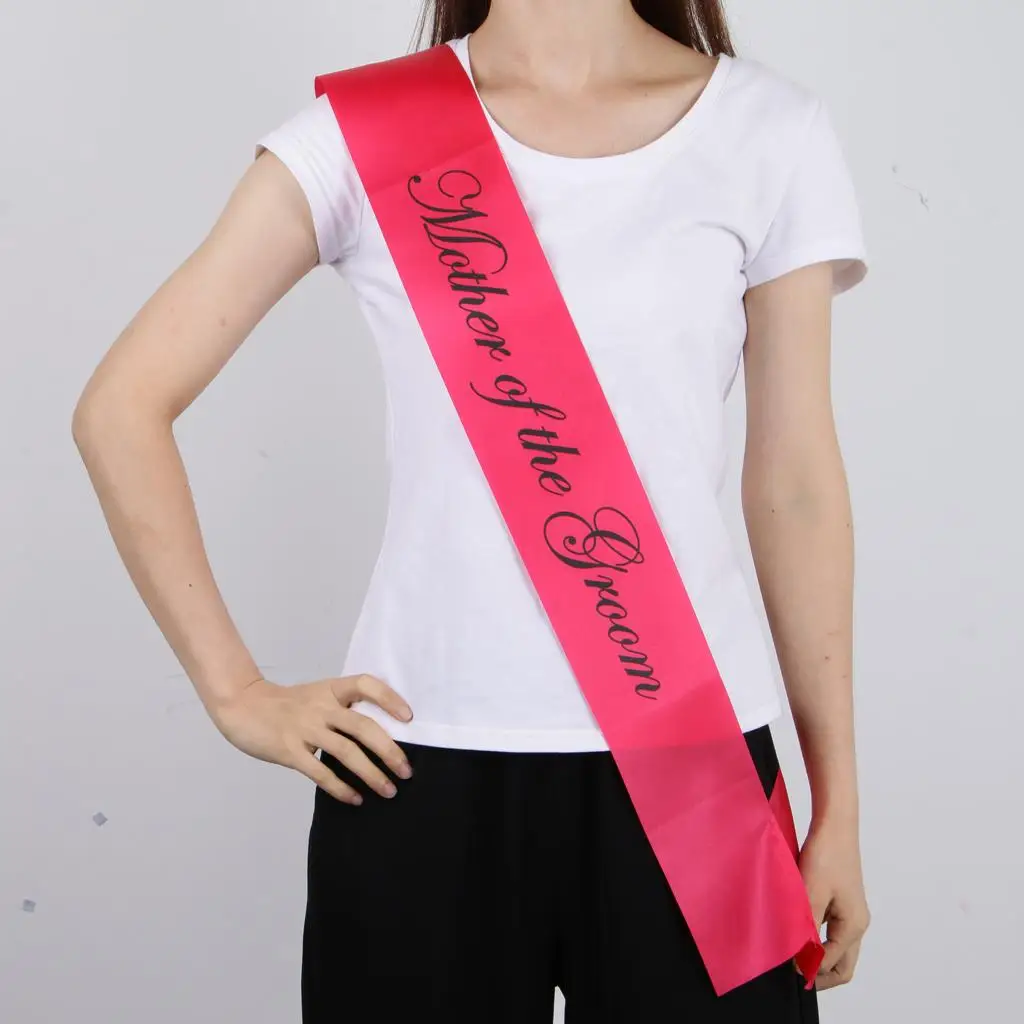 Suministro para fiesta de ceremonia de boda con faja teñida para madre del novio