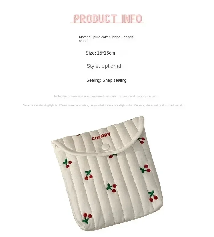 لطيف المناديل الصحية منشفة الحيض حقيبة التخزين المحمولة البسيطة طالب حشا حقيبة شهرية حقيبة التخزين #5