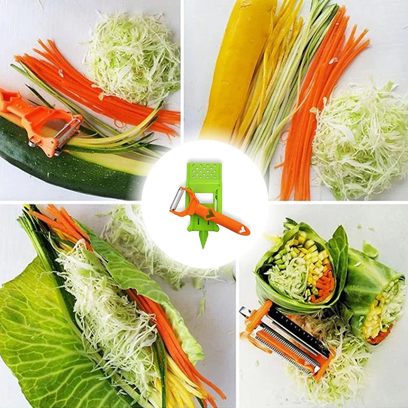 Multi Potato Peeler Portable Stainless Steel Fruit Slicer Multifunctional Vegetable Chopper Tool For Home Kitchen