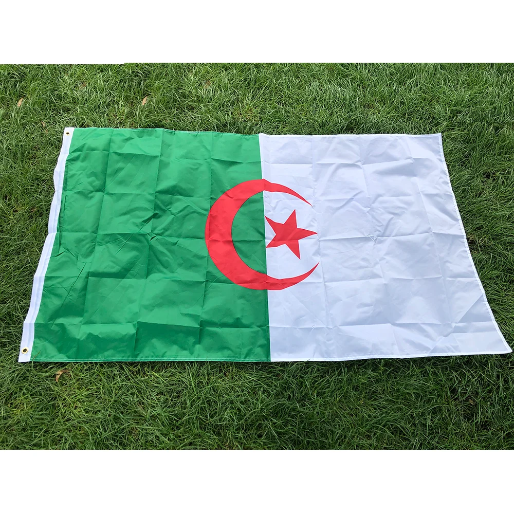 Algeria Flag 90x150cm Hanging Polyester High Quality ALG Algeria flag National Flag Banner Office Activity parade for decoration