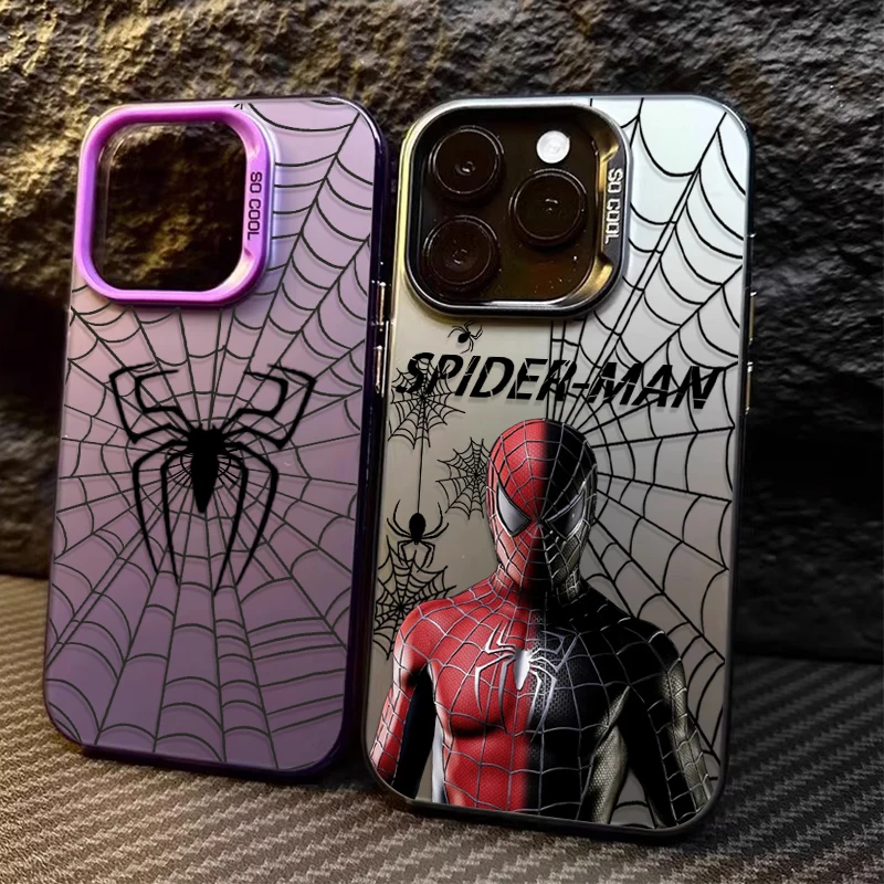 Чехол для ПК Marvel Black Spider Man для Xiaomi Redmi Note 14 14S 13 12 11 Pro Plus 4G 5G 12S 11S 10S 10 9 9S 12C 13C 14C A3 A4