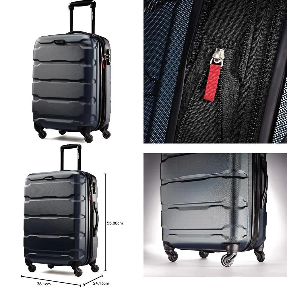 

Carry-On Expandable Spinner Luggage, 20-Inch Navy Hardside Suitcase with PC Material, Lightweight Travel Bag