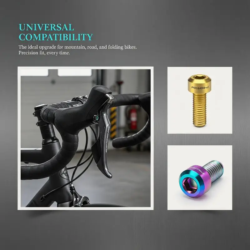 Bicycle Derailleur Brake Lever Thumb Titanium Bolts M5 X 14mm Ensures Optimal Performance Anticorrosion 2pcs