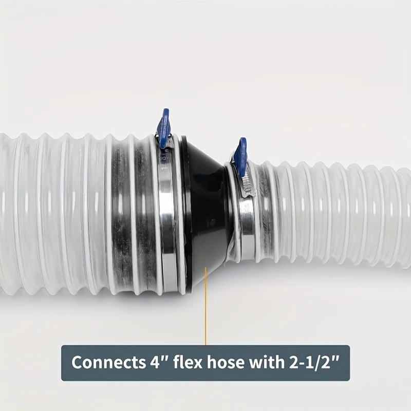 OD 4‘’-2.5”(100mm-63mm) Hose connector Vacuum Hose Adapter Plastic Hose Reducer Adapter Connector Flexible PVC Pipes