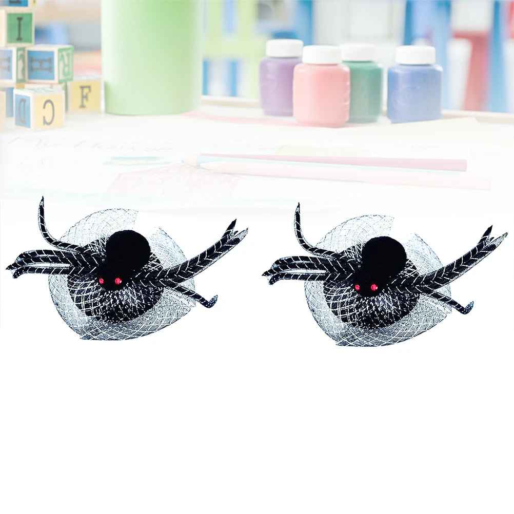 

2Pcs Spider Headwear Halloween Headb Party Hairb Hair Hoop Decor Costume Prop Fancy Dress Accessory Holiday Theme