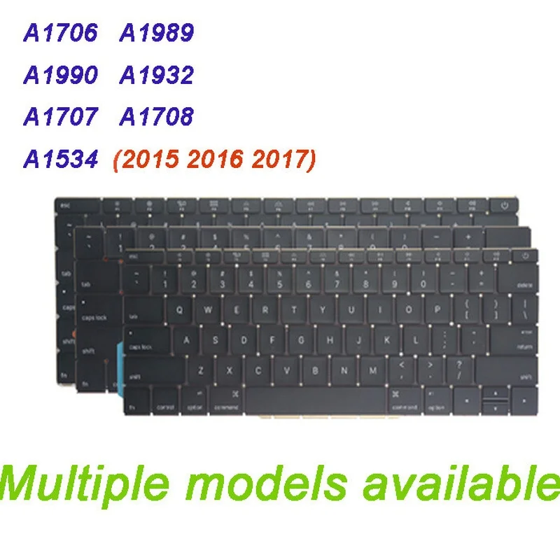 OEM Replacement Backlit Keyboard for Macbook A1706 A1707 A1708 A1534 A1989 A1990 A1932