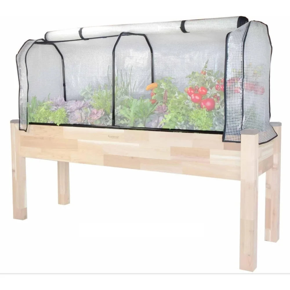 

Greenhouse Cover 21 W x 67”L x 24 H - Provides The Perfect microclimate for Your Plants. Includes Frame & Cover. Plan