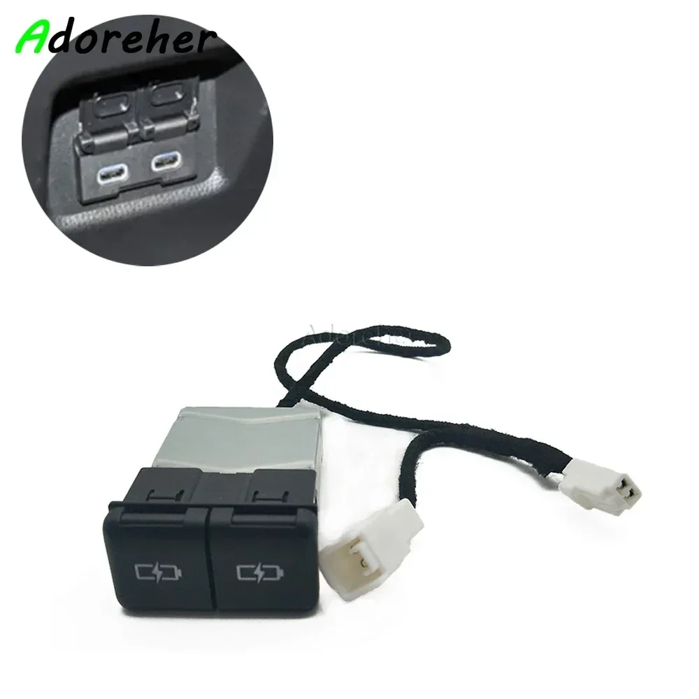 

12V/24V Car Quick Charger Type-C PD connecting line For Toyota Camry Avalon Highlander Levin RAV4 Accessories