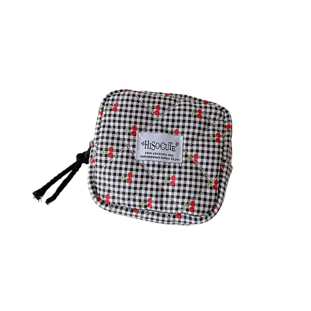 Single Layer Fruit Cherry Pencil Bag Large Capacity Cute Design Korean Cherry Pencil Case Makeup Pouch School Pencil Box