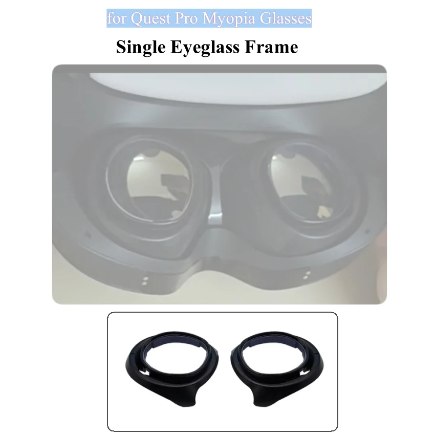 ABS Single Eyeglass Frame for Quest Pro Myopia Glasses Injection-Molded Eyeglass Frame Smart Accessories