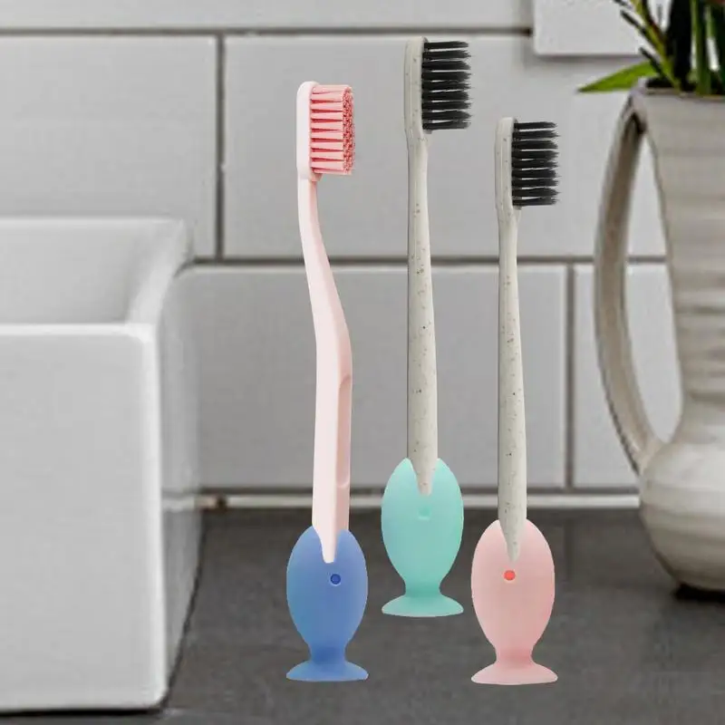 

Portable Silicone Fish Shape Toothbrush Protective Cover Dustproof Storage Rack For Outdoor Travel Convenient Toothbrush Holder