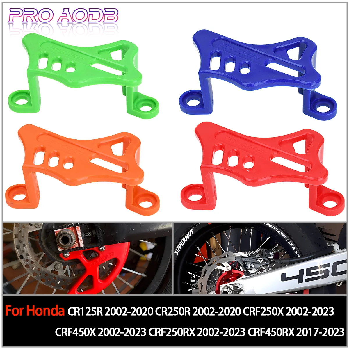 

Motorcycle Rear Brake Disc Guard For Honda CR125R CR250R CRF250X CRF450X CRF250RX CRF450RX CRF250R CRF450R CRF450L 2002-2019