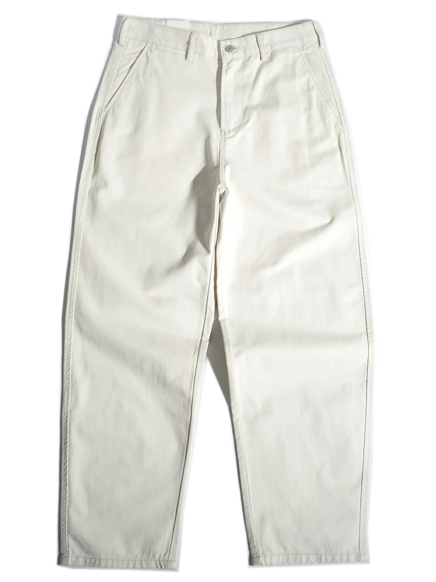 

Классические американские ретро-брюки чинос с широкими штанинами, свободные прямые повседневные хлопковые брюки для работы, молодежные, на каждый день, со средней талией, на молнии