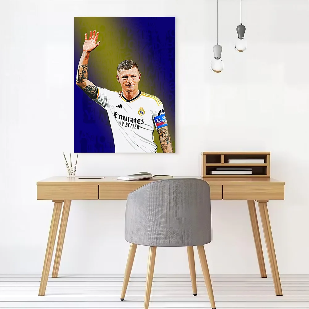 Toni Kroos Madrid Canvas Poster Customizable Printed Canvas Painting Wall Art for Fans Aesthetic Decoration Living Room Pictures