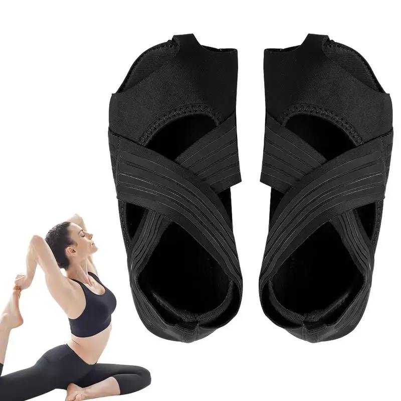 Pilates Grip Socks Soft Sole Pilates Shoes Comfortable Lightweight Shockproof Barre Shoes Feet Support Anti-Slip For Walking