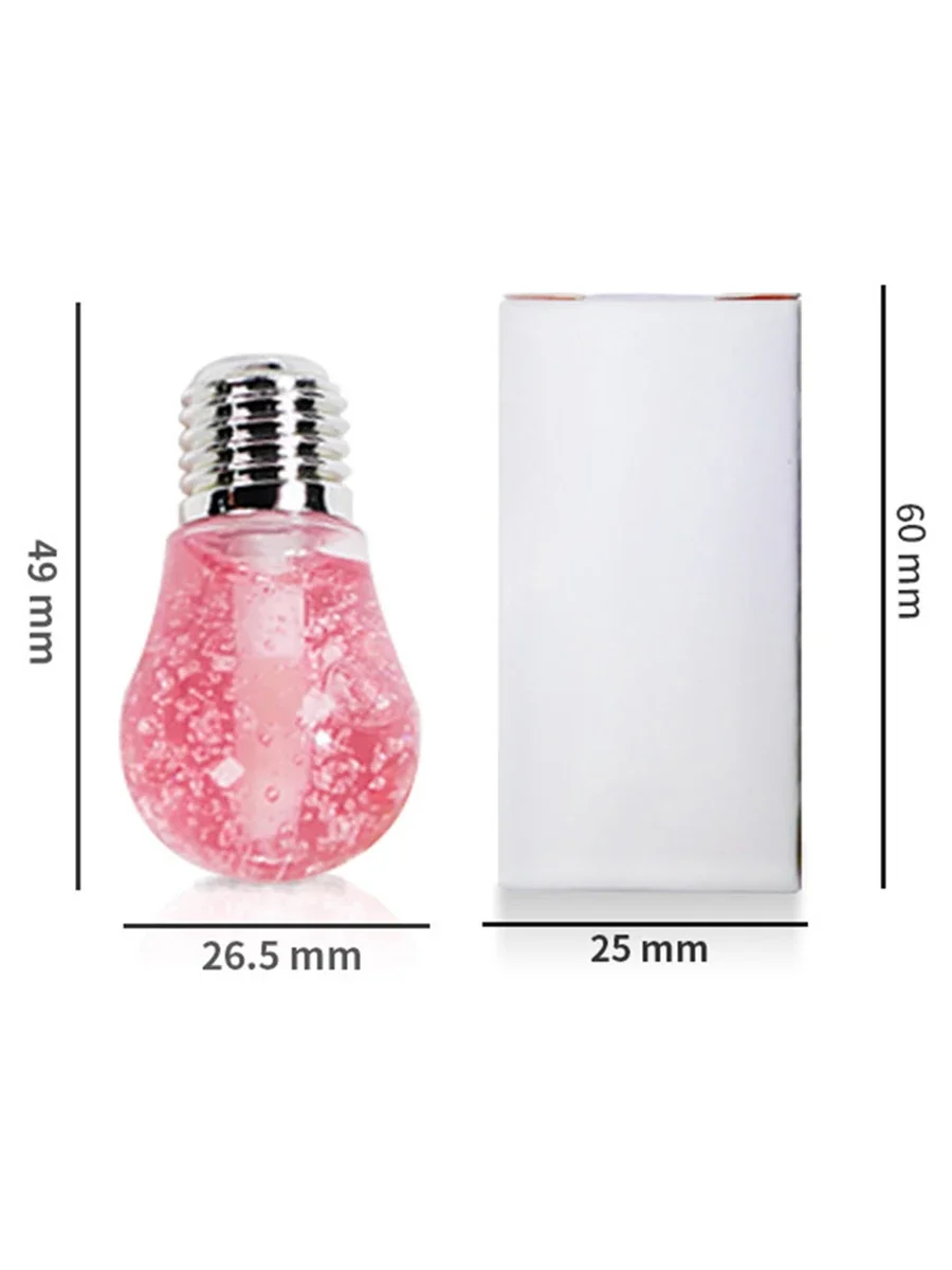 Private Label Jelly Color Lipgloss Custom Logo Cute Light Bulb Shiny Water Gloss Shimmering Plumper Lip Oil Makeup Wholesale