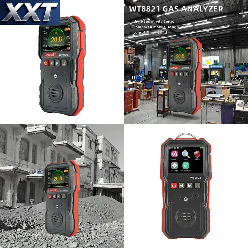 XXT WT8821 Portable Industrial Multi-Gas Detection Light Alarm ABS Material China's New Sensitive