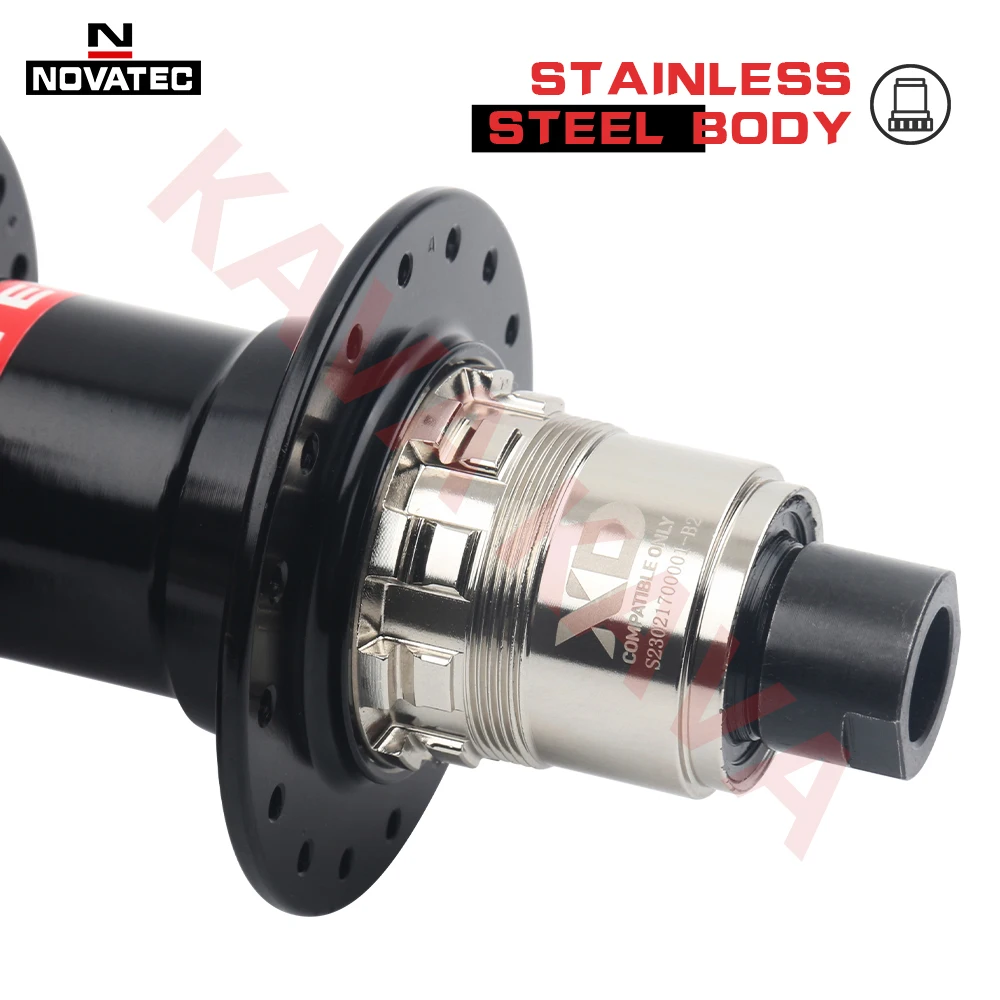 Novatec MTB XD Cube D0442SB Mountain Bike Front Rear Hub 32 Hole Thru Boost QR MTB Bicycle Hubs 12*142mm 12*148mm 12S Bike Parts