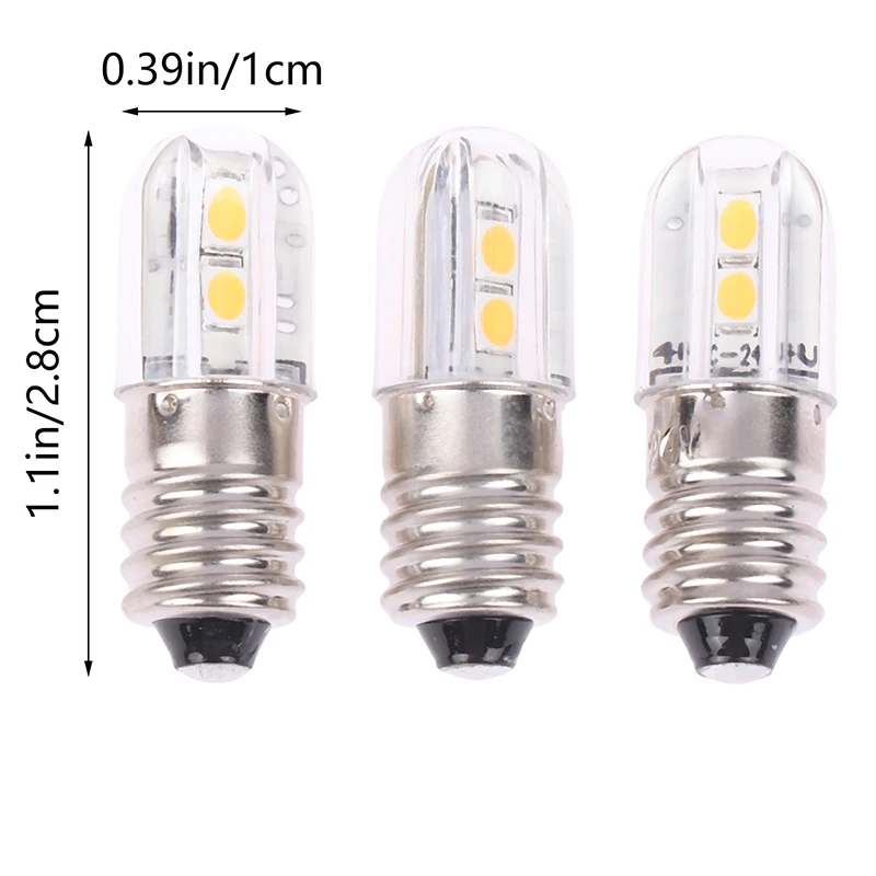 1Pcs E10 Led Bulb 6V 12V 24V Upgrade Bulbs 4LED Lamp Replacement For Torch Indicator Bulb Headlight Motor Bicycle LED Bulbs