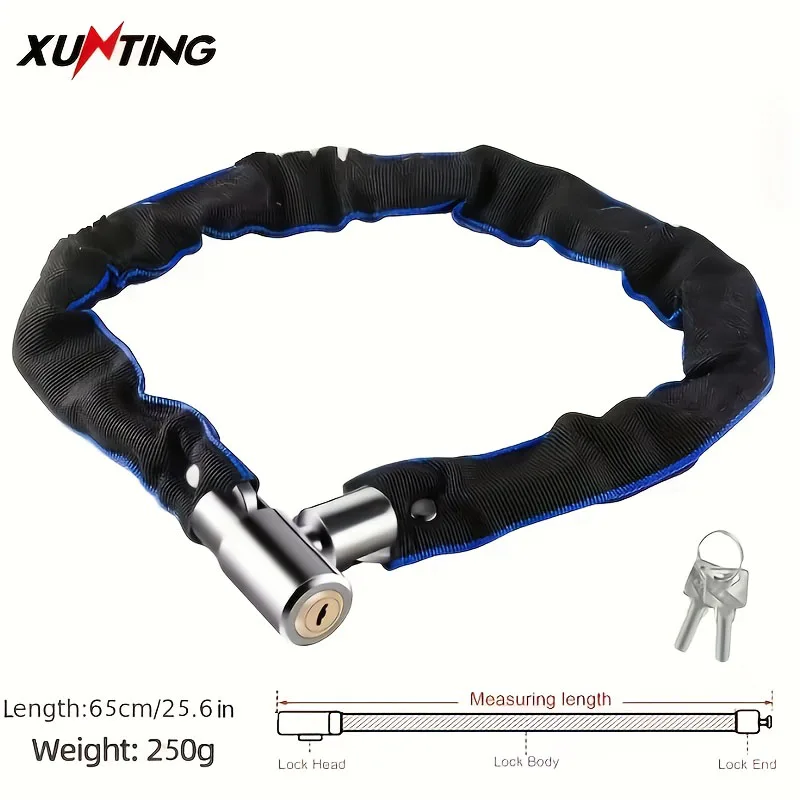 

Замок цепи Xunting Bike Heavy Duty Stronger Замок безопасности Противоугонный велосипедный замок для шоссейных горных велосипедов