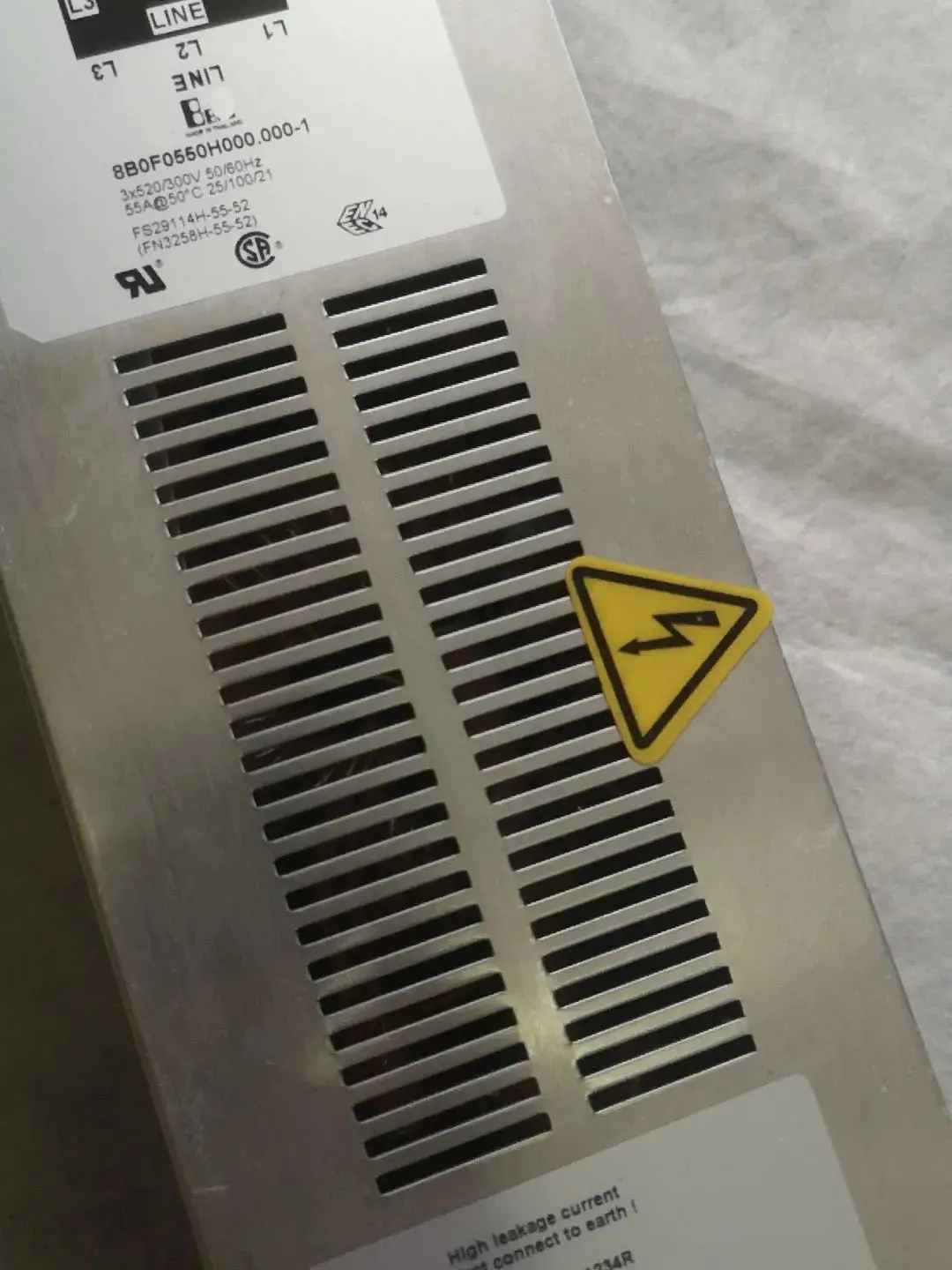 B&R용 8B0F0550H000.000-1 필터