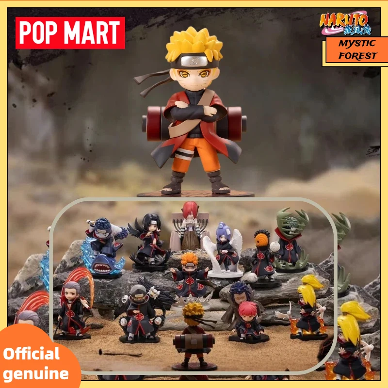 

POPMART GONG Naruto Shippuden Akatsuki Arc Series слепая коробка Guess игрушки сумка орнамент фигурки домашний декор загадочная коробка игрушка в подарок