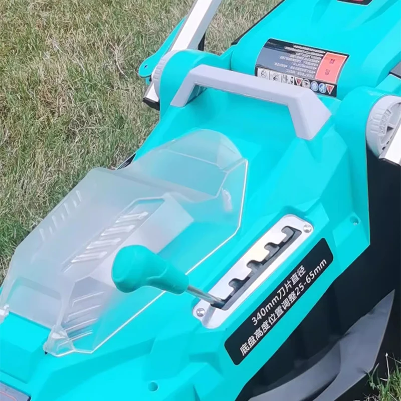 40V Lithium battery electric lawn mower Household small lawn mower rechargeable Hand push lawn mower Grass collection