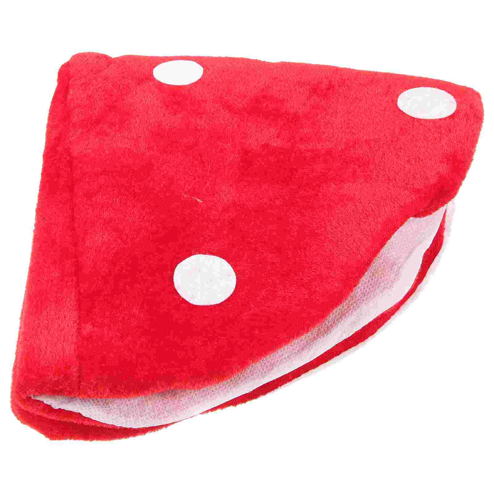 

Red Mushroom Hat Toad Hat Mushroom Costume Party Funny Decoration Hat For Kids Funny Hats For Children Shooting (White And Red)