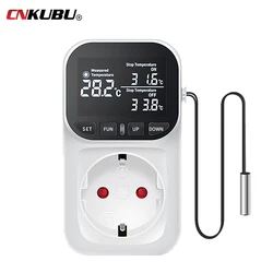 High-precision digital display smart thermostat fish tank touch screen Home thermostat socket temperature regulation