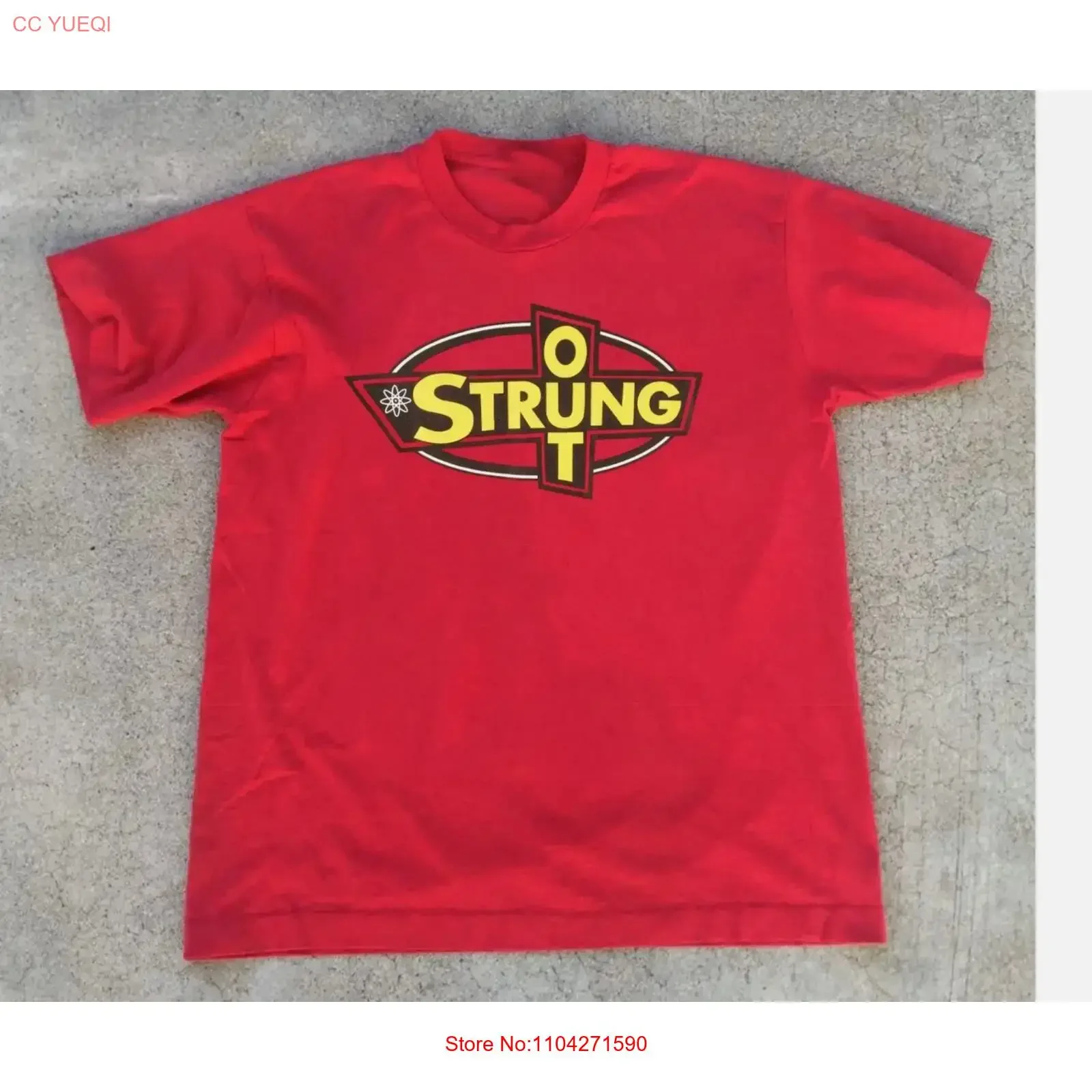Strung Out Band Logo Classic Red T Shirt Full Size S 5XL Fans vintage Washed Stretched Top For Everyday Wear Soft Breathable