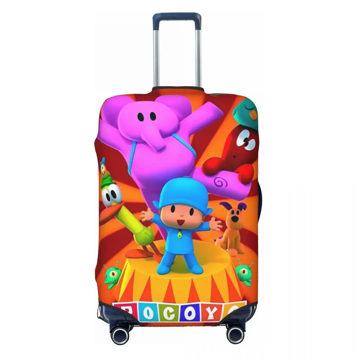 

Plush Dolls P-POCOYO Suitcase Cover Business Protector Vacation Practical Luggage Case