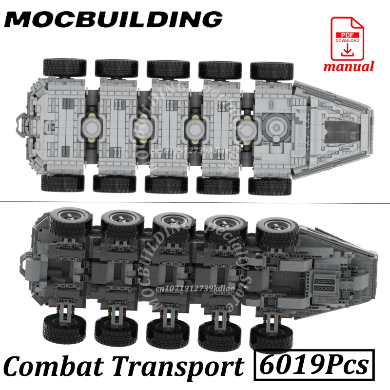 Transport Car Military Combat Vehicle MOC Building Blocks Brick Toys Creative Space Movie Construction Gift