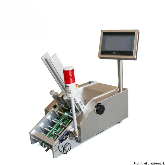 2025 Hot Selling Product - High-Speed ​​Automatic Playing Card Label Dispenser and Counting Machine