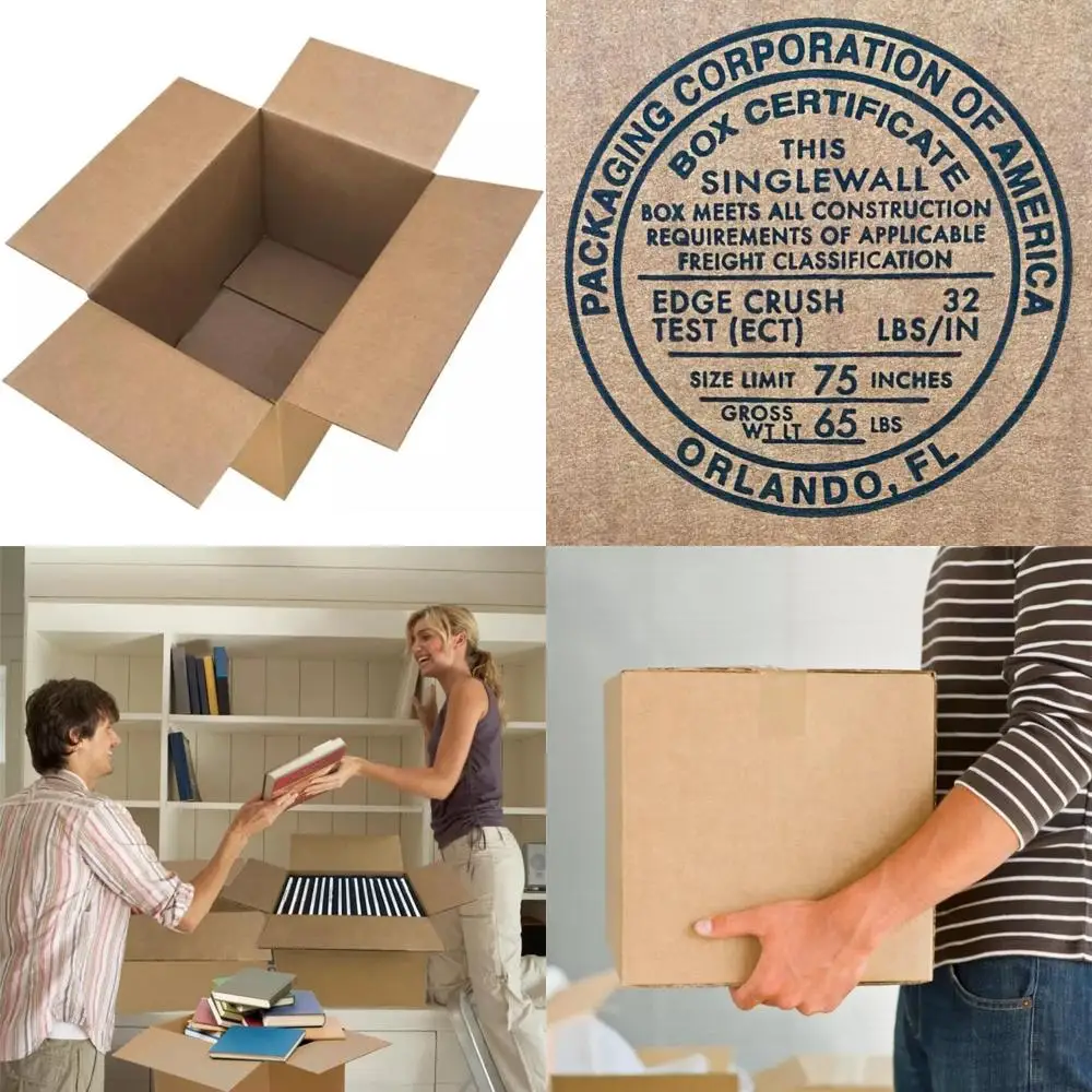 Large Corrugated Shipping Boxes - 10 Pack, 24x18x18 Inches, Heavy Duty Mailing Packs