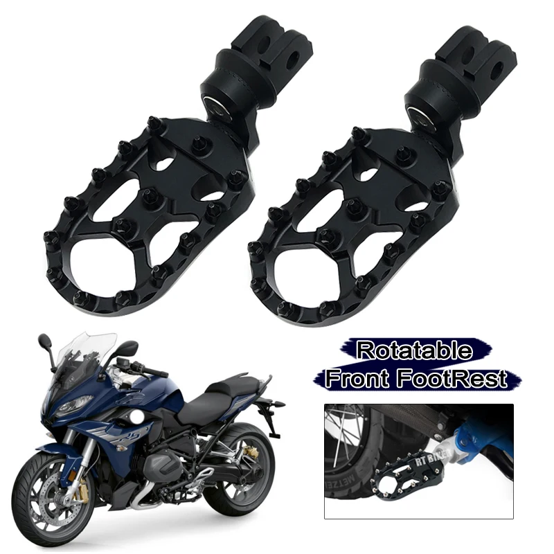 

Для BMW R1250R R1250RS R1250 R R 1250 R R 1250 RS 2019-2023 Передняя подставка для ног Регулируемые подножки Вращающиеся подножки