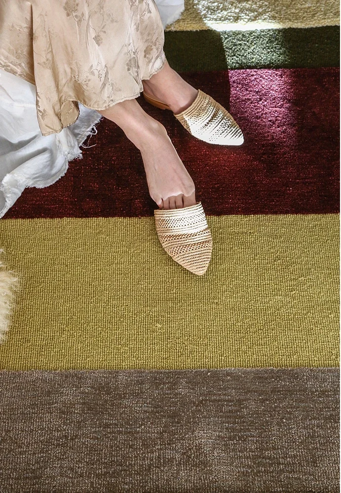 

Handmade, Moroccan style carpet, retro color, living room balcony, home, thickened floor mat