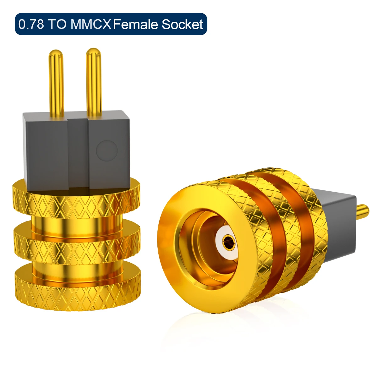 QYFANG Golden Wheel 0.78ear/ie300/ie900/IPX/A2DC/ie400 to MMCX female base adapter - Image 3