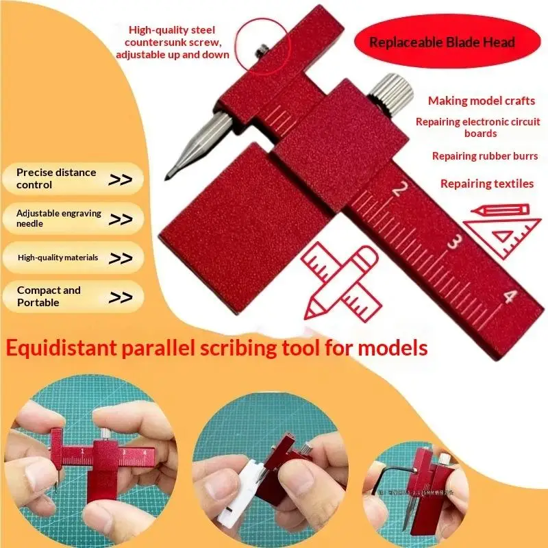 Latest Model Equidistant Scribing Ruler Parallel Scribers Create Contour Positioning Scale Auxiliary Ruler Tools