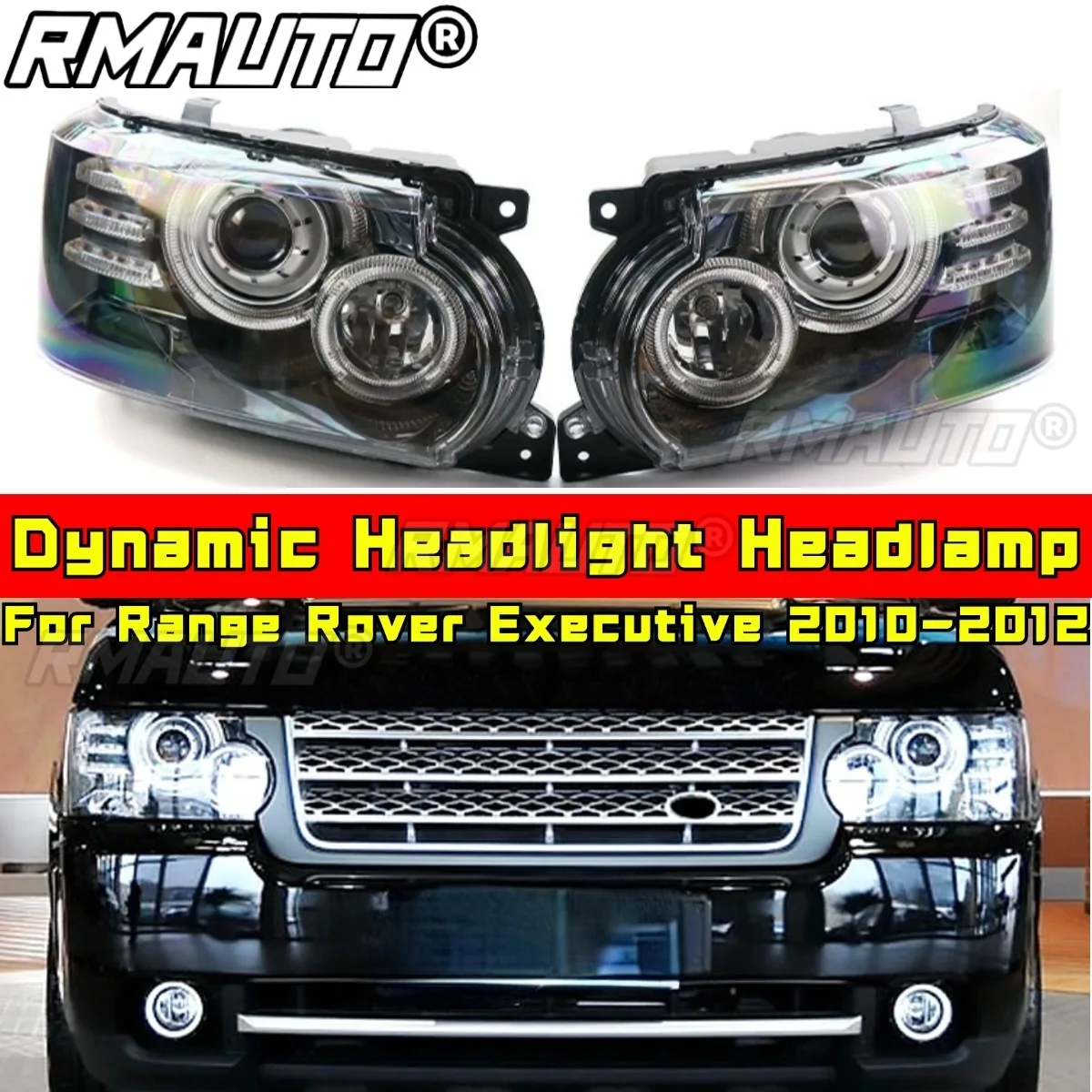 

Для Range Rover Executive 2010-2012 автомобильные аксессуары динамические фары дневные ходовые огни ближний дальний свет комплект кузова