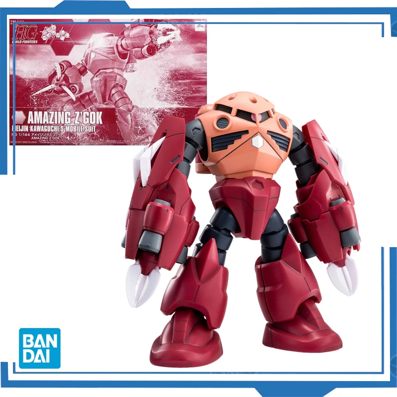 Bandai Original PB HG /144 Amazing Z'gok 14Cm Gundam Anime Action Figure Model Kit Assemble Toy Birthday Gift Collection