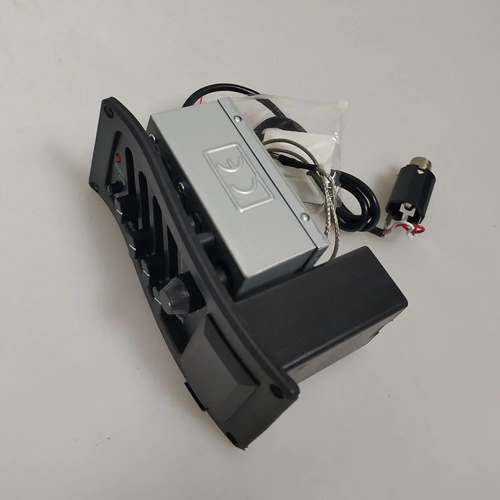 

4-Band Eq Guitar Pickup Practical Acoustic Guitar Replacement Pickup Amplifier Pickup Easy Installation Clear Sound