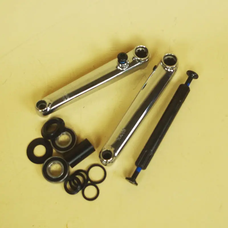 Cigüeñal de Bicicleta BMX de Rueda Pequeña, Cigüeñal Individual, 8-pedales, 19mm, 175L, Pieza para Vehículo de Acción Extrema, Accionamiento Derecho, Acero Cromo-Molibdeno